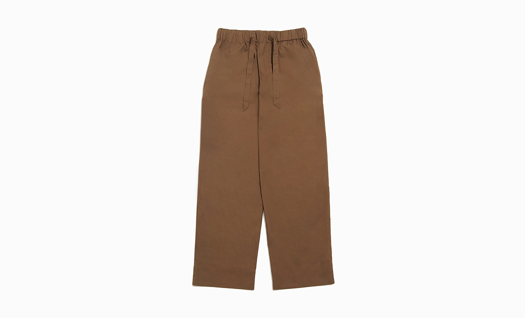 BROWN ROUGH SLACKS PANTS
