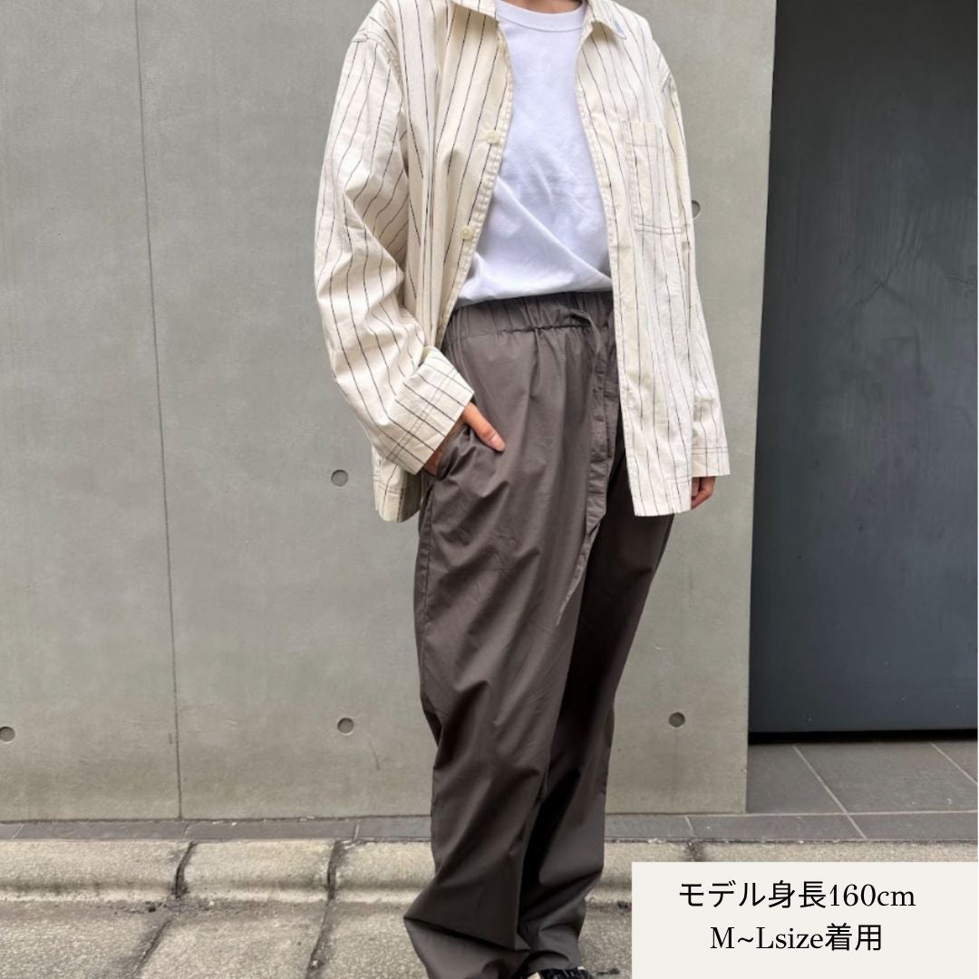 ROOM614 スラックス チャコール ルームウェア　S-M CHARCOAL ROUGH SLACKS PANTS ｜SHUYA COLOR | ROOM614