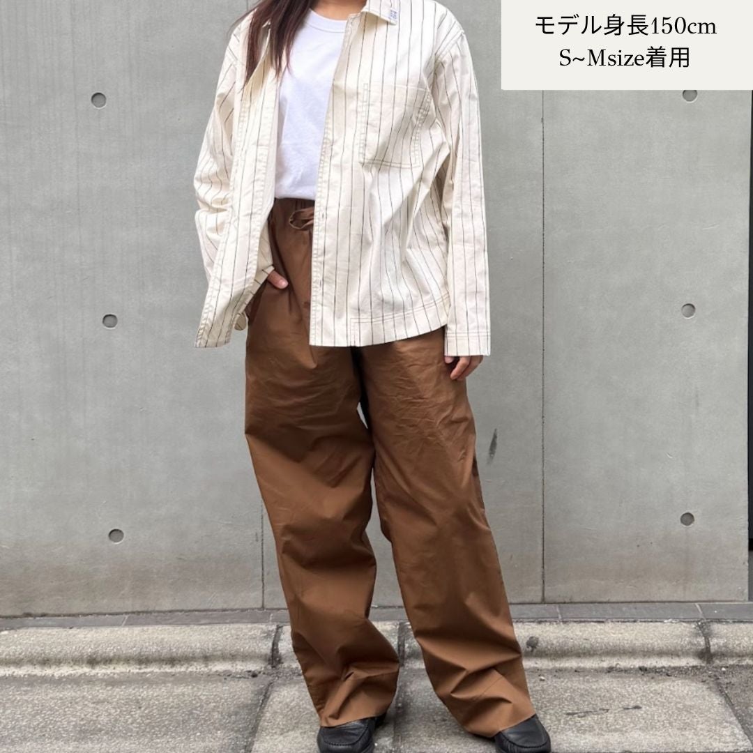 BROWN ROUGH SLACKS PANTS ｜MASAHIRO COLOR | ROOM614